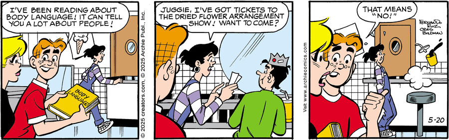 Archie for May 20, 2025 by Archie Comic Publications, Craig Boldman and Fernando Ruiz
