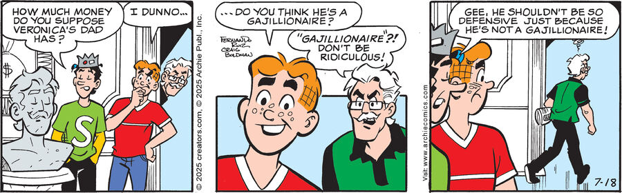 Archie for Jul 18, 2025 by Archie Comic Publications, Craig Boldman and Fernando Ruiz