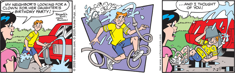 Archie for Jul 21, 2025 by Archie Comic Publications, Craig Boldman and Fernando Ruiz