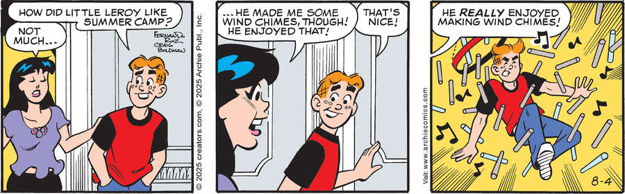 Archie for Aug 04, 2025 by Archie Comic Publications, Craig Boldman and Fernando Ruiz thumbnail