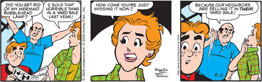 Archie for Aug 05, 2025 by Archie Comic Publications, Craig Boldman and Fernando Ruiz thumbnail