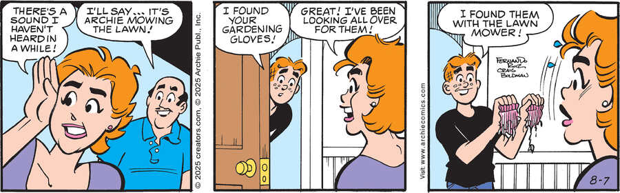 Archie for Aug 07, 2025 by Archie Comic Publications, Craig Boldman and Fernando Ruiz