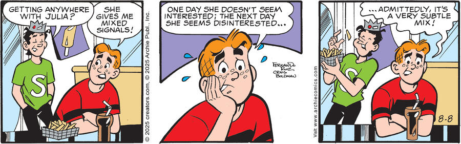 Archie for Aug 08, 2025 by Archie Comic Publications, Craig Boldman and Fernando Ruiz