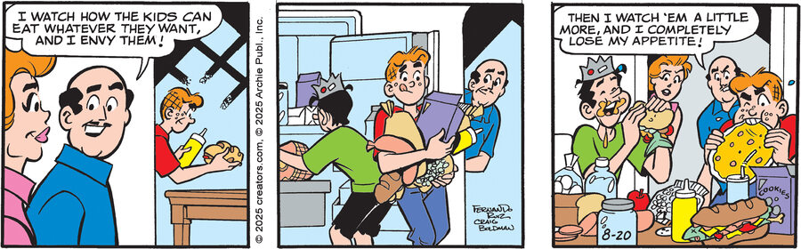 Archie for Aug 20, 2025 by Archie Comic Publications, Craig Boldman and Fernando Ruiz