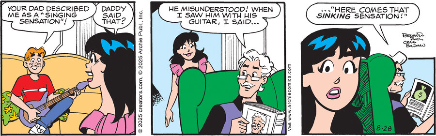Archie for Aug 28, 2025 by Archie Comic Publications, Craig Boldman and Fernando Ruiz