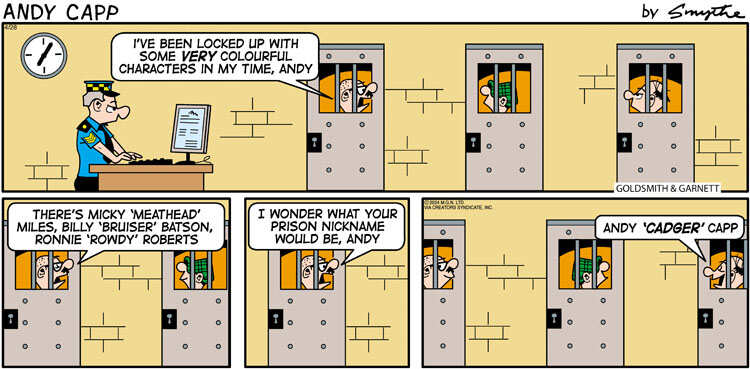 Andy Capp for Apr 28, 2024, by Reg Smythe | Creators Syndicate