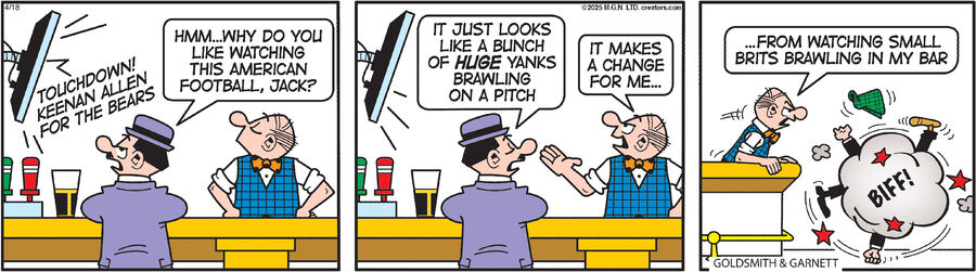 Andy Capp for Apr 18, 2025 by Reg Smythe
