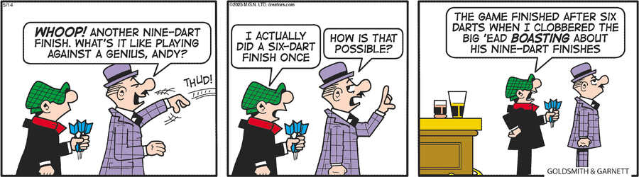 Andy Capp for May 14, 2025 by Reg Smythe