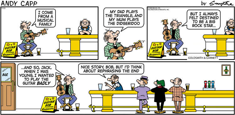 Andy Capp for Jul 13, 2025 by Reg Smythe