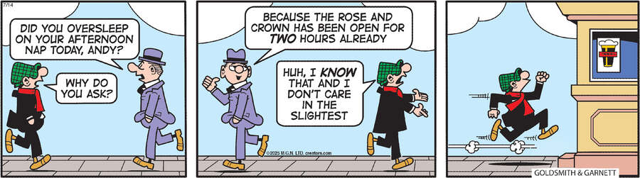Andy Capp for Jul 14, 2025 by Reg Smythe