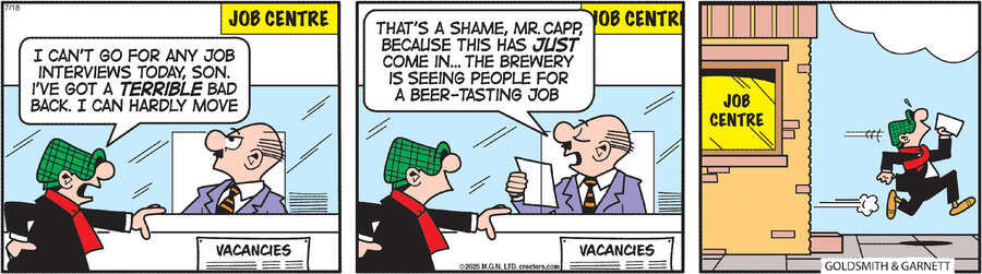 Andy Capp for Jul 18, 2025 by Reg Smythe
