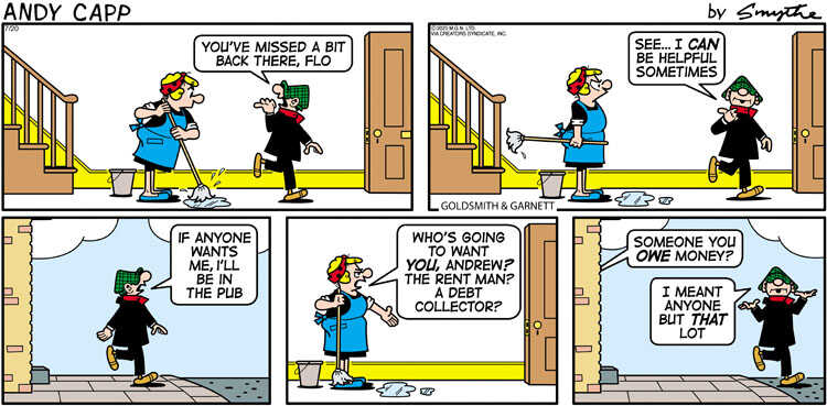 Andy Capp for Jul 20, 2025 by Reg Smythe