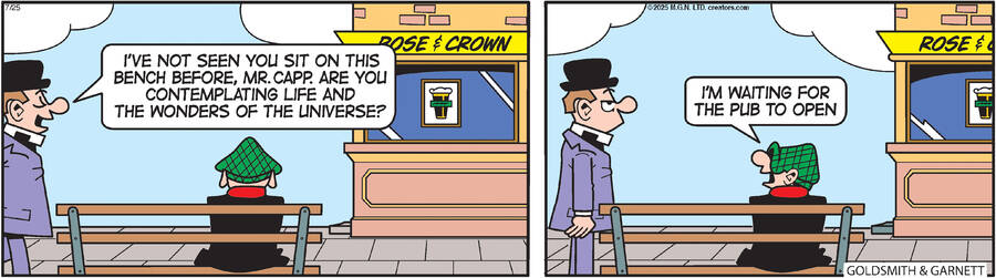 Andy Capp for Jul 25, 2025 by Reg Smythe