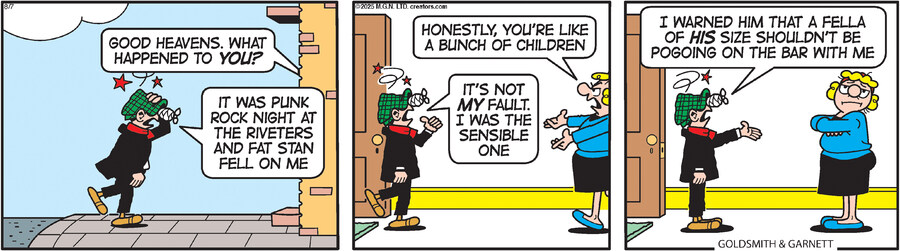 Andy Capp for Aug 07, 2025 by Reg Smythe