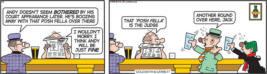 Andy Capp for Aug 08, 2025 by Reg Smythe