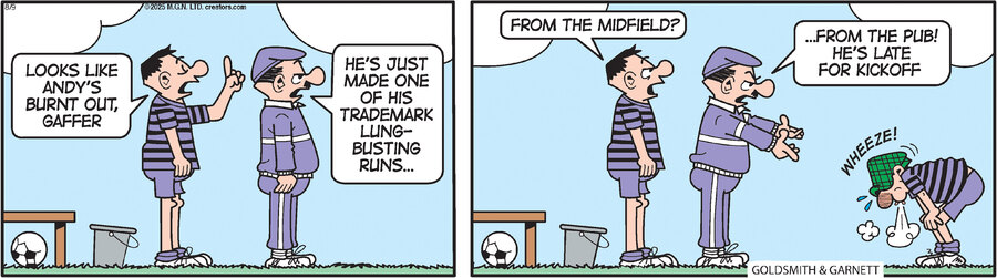 Andy Capp for Aug 09, 2025 by Reg Smythe