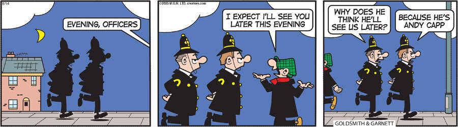 Andy Capp for Aug 14, 2025 by Reg Smythe