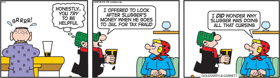 Andy Capp for Aug 16, 2025 by Reg Smythe