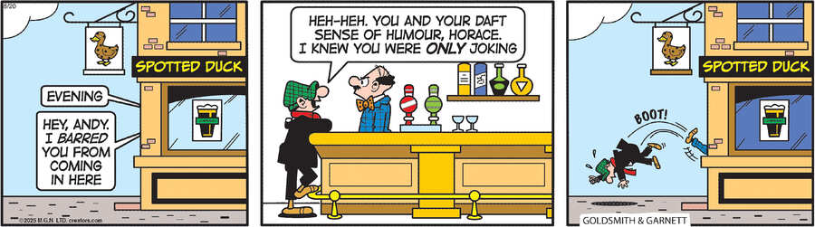 Andy Capp for Aug 20, 2025 by Reg Smythe