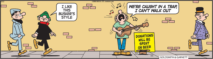 Andy Capp for Aug 22, 2025 by Reg Smythe