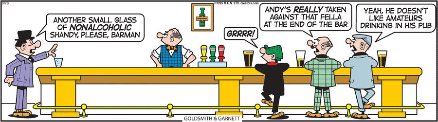 Andy Capp for Aug 28, 2025 by Reg Smythe