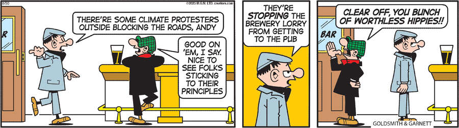 Andy Capp for Aug 30, 2025 by Reg Smythe