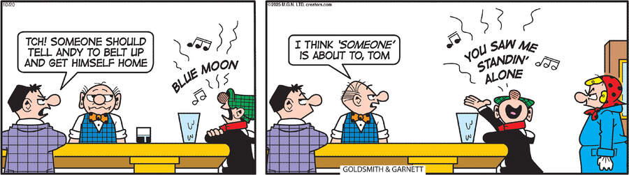 Andy Capp for Oct 20, 2025 by Reg Smythe