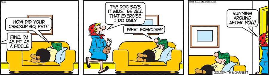 Andy Capp for Oct 23, 2025 by Reg Smythe
