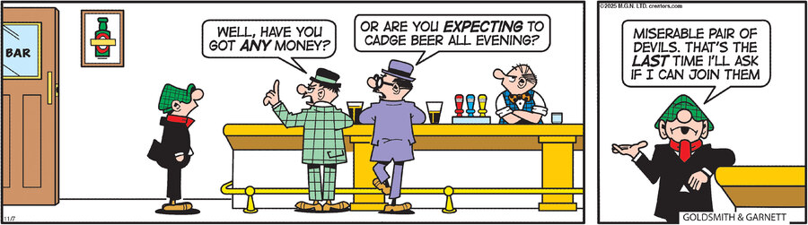 Andy Capp for Nov 07, 2025 by Reg Smythe