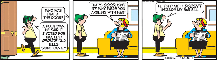 Andy Capp for Dec 09, 2025 by Reg Smythe