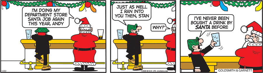 Andy Capp for Dec 22, 2025 by Reg Smythe