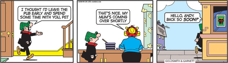 Andy Capp for Jan 16, 2026 by Reg Smythe