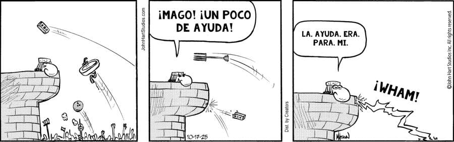Wizard of Id Spanish for Oct 17, 2025