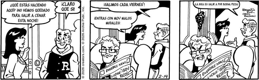 Archie Spanish for Feb 14, 2026