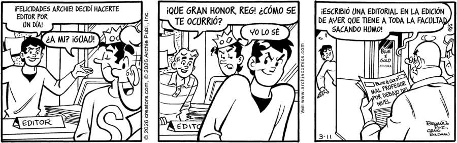 Archie Spanish for Mar 11, 2026