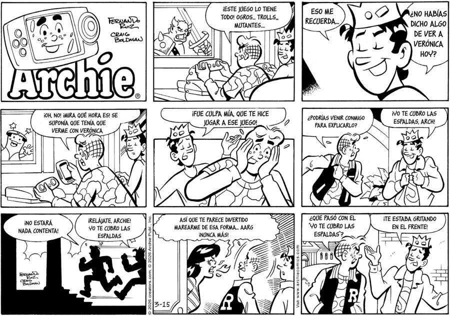 Archie Spanish for Mar 15, 2026