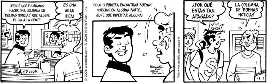 Archie Spanish for Apr 01, 2026